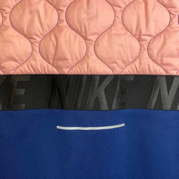 Nike Running AeroLayer Quilted Vest Jacket Size XS Pink Gray Blue color block - Picture 7 of 12